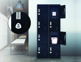 NNEDSZ Combination Lock 4 Door Locker for Office Gym Black