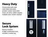 NNEDSZ Combination Lock 4 Door Locker for Office Gym Black