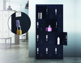 NNEDSZ Combination Lock 12 Door Locker for Office Gym - Black