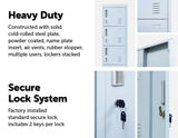 NNEDSZ Lock 6-Door Locker for Office Gym Shed School Home Storage Grey