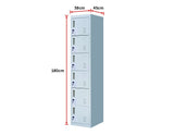 NNEDSZ Lock 6-Door Locker for Office Gym Shed School Home Storage Grey