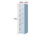 NNEDSZ Combination Lock 6-Door Locker for Office Gym Shed School Home Storage Grey