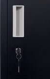 NNEDSZ Lock 6-Door Locker for Office Gym Shed School Home Storage Black