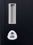 NNEDSZ Combination Lock 6-Door Locker for Office Gym Shed School Home Storage Black