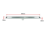 NNEDSZ Tile Insert Shower Bathroom Stainless Steel Grate Drain w/Centre outlet Floor Waste