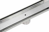 NNEDSZ Tile Insert Bathroom Shower Stainless Steel Grate Drain w/Centre outlet Floor Waste