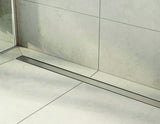 NNEDSZ Tile Insert Bathroom Shower Stainless Steel Grate Drain w/Centre outlet Floor Waste