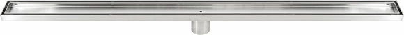 NNEDSZ Tile Insert Bathroom Shower Stainless Steel Grate Drain w/Centre outlet Floor Waste