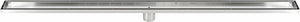 NNEDSZ Tile Insert Bathroom Shower Stainless Steel Grate Drain w/Centre outlet Floor Waste