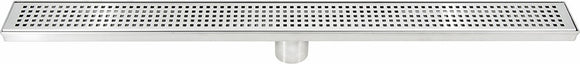 NNEDSZ Bathroom Shower Stainless Steel Grate Drain w/Centre outlet Floor Waste