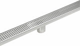 NNEDSZ Bathroom Shower Stainless Steel Grate Drain w/Centre outlet Floor Waste Square Pattern