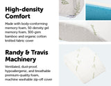 NNEDSZ Elevation Pillow Cool Gel Memory Foam Leg Raiser Support Cushion