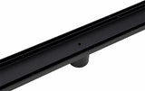 NNEDSZ Tile Insert Bathroom Shower Black Grate Drain w/Centre outlet Floor Waste