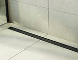 NNEDSZ Tile Insert Bathroom Shower Black Grate Drain w/Centre outlet Floor Waste