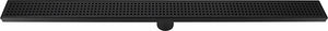 NNEDSZ Bathroom Shower Black Grate Drain w/Centre outlet Floor Waste Square Pattern
