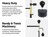 NNEDSZ Standing Punching Bag Speedball Boxing Reflex Training Target Dummy Gym Black
