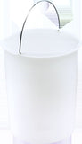 NNEDSZ Swing Pull Out Bin Stainless Steel Garbage Rubbish Waste Trash Can 14L