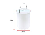 NNEDSZ Swing Pull Out Bin Stainless Steel Garbage Rubbish Waste Trash Can 14L