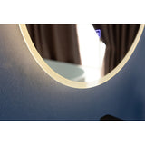 NNEDSZ 80cm LED Wall Mirror Bathroom Mirrors Light Decor Round