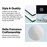NNEDSZ 80cm LED Wall Mirror Bathroom Mirrors Light Decor Round