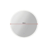NNEDSZ 80cm LED Wall Mirror Bathroom Mirrors Light Decor Round