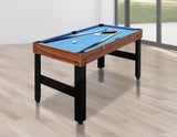 NNEDSZ 4FT 3-in-1 Games Foosball Soccer Hockey Pool Table Table