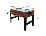 NNEDSZ 4FT 3-in-1 Games Foosball Soccer Hockey Pool Table Table