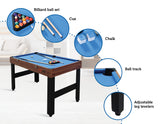 NNEDSZ 4FT 3-in-1 Games Foosball Soccer Hockey Pool Table Table