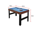 NNEDSZ 4FT 3-in-1 Games Foosball Soccer Hockey Pool Table Table