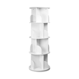 NNEDSZ 360-degree Rotating 4 Tier Display Shelf Bookcase Organiser