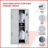 NNEDSZ Four-Door Office Gym Shed Storage Locker