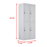 NNEDSZ Four-Door Office Gym Shed Storage Locker