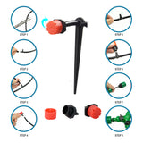 NNEDSZ 50M Hose Garden Irrigation System Plant Watering DIY Micro Drip Kits