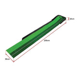 NNEDSZ Indoor Practice Putting Green 2.5m Mat Inclined Ball Return Fake Grass 2 Holes