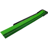 NNEDSZ Indoor Practice Putting Green 2.5m Mat Inclined Ball Return Fake Grass 2 Holes