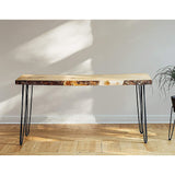 NNEDSZ Set of 4 Industrial 3 - Rod Retro Hairpin Table Legs 12mm Steel Bench Desk - 71cm Black