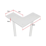 NNEDSZ Set of 4 Industrial Retro Hairpin Table Legs 12mm Steel Bench Desk - 11cm White