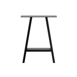 NNEDSZ 2x Rustic Dining Table Legs Steel Industrial  71cm - Black