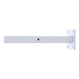 NNEDSZ 20cm Floating Shelf Brackets Industrial Metal Shelving Supports 4-Pack - White