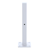 NNEDSZ 20cm Floating Shelf Brackets Industrial Metal Shelving Supports 4-Pack - White