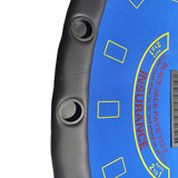 NNEDSZ 185cm Folded 7 Player Poker Blackjack Table Game Desk W/Cup Holder