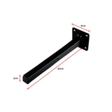 NNEDSZ 20cm Floating Shelf Brackets Industrial Metal Shelving Supports 4-Pack