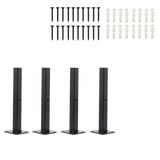 NNEDSZ 20cm Floating Shelf Brackets Industrial Metal Shelving Supports 4-Pack