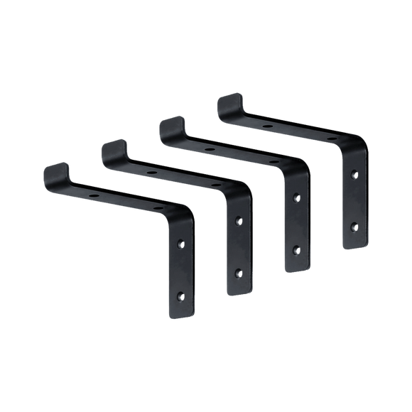 NNEDSZ Floating Wall Shelf Brackets Heavy Duty Rustic Industrial 4-Pack