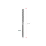 NNEDSZ Stainless Steel DIY Rope Balustrade Kit 3.2mm Swage 2 x Lag Screw Term - 10 pack