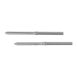 NNEDSZ Stainless Steel DIY Rope Balustrade Kit 3.2mm Swage 2 x Lag Screw Term - 10 pack