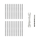 NNEDSZ Stainless Steel DIY Rope Balustrade Kit 3.2mm Swage 2 x Lag Screw Term - 10 pack