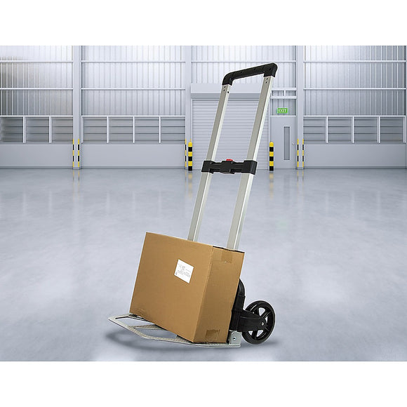 NNEDSZ 150KG Portable Cart Folding Dolly Push Truck Hand Collapsible Luggage Trolley