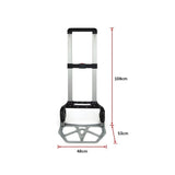 NNEDSZ 150KG Portable Cart Folding Dolly Push Truck Hand Collapsible Luggage Trolley