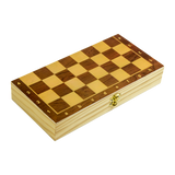 NNEDSZ Chess Board Games Folding Large Chess Wooden Chessboard Set Wood Toy Gift